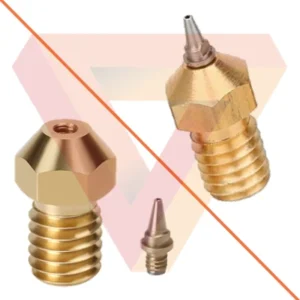Boquilla latón con puntas extraíbles de acero inoxidable 0,2mm
