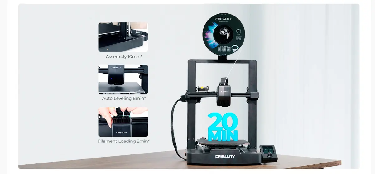 Características impresora creality 3d ender 3 v3 SE