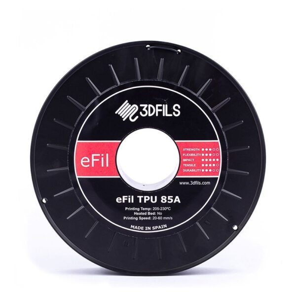 TPU 85A Grafito eFil 1.75mm 3Dfils - Imagen 2