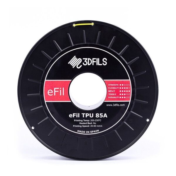 TPU 85A eFil Amarillo 1.75mm 3Dfils - Imagen 2