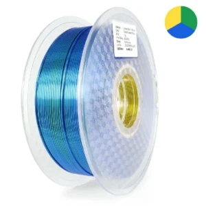 PLA Tricolor Silk Gold - Green & Blue Print Pro ( oro - verde & azul)